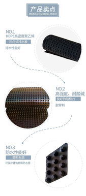 直销车库塑料排水板 凹凸排水板价格 加工定制规格齐全