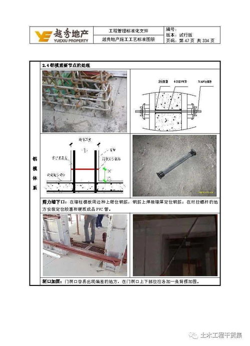 工程管理标准化 知名地产施工工艺标准图册,341页可下载